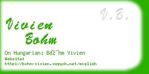 vivien bohm business card